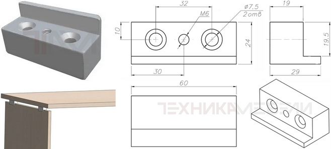 17450 Фланец упорный металлический (литьё)